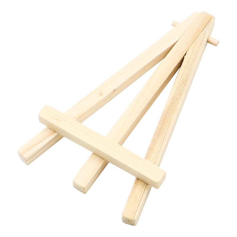 Tiardey 2 Pieces Mini Canvas Easel Set Small Display Tripod