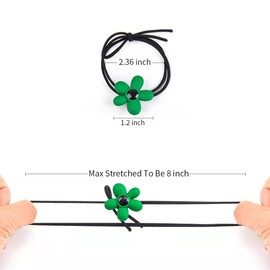 Rhinestone Hair Ties Set for Women - 6 Pcs Hair Scrunchies Ponytail Holder High Elastic Hair Rope,Ideal Hair Accessories for Girls