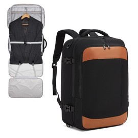 seyfocnia Convertible Travel Garment Bag, Large Travel Backpack for Men & Women, Business Laptop Backpack, Carry On Luggage, Personal Item Travel Bag Suit Bag With Multi-Pockets, Black