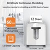 Bonsaii Micro Cut Shredder, Portable with a Convenient Handle, shredding