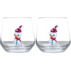 HeguSun 3D Drinking Glass Cup with Cute Snowman Figurine Inside,Handmade