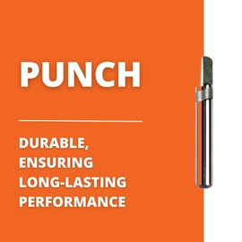 Fein RSS 636-2 Punch for Sheet Metal Applications - Precision Sheet Metal Cutting - Clean, Burr-Free Cuts on Steel and Aluminum, Durable Tool Steel Build - 63602047006