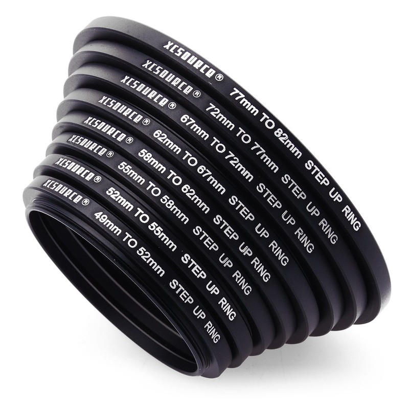 XCSOURCE 16pcs Adapter Ring Set 8 Step Up Rings +