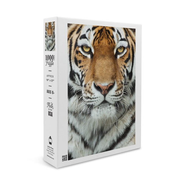 Tiger Up Close (1000 Piece Puzzle, Size 19x27, Challenging Jigsaw Puzzle for Adults and Family, Made in USA)