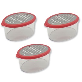 Handy Housewares Mini Grater with Container - Ideal for Grating Garlic, Cheese and Zesting Citrus - Random Color (3)