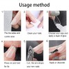 100False Nails Tips Full Cover 100pcs Short Acrylic Nails with