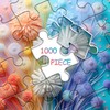 Flower Puzzles for Adults 1000 Pieces, Impossible Floral Puzzles, Colorful