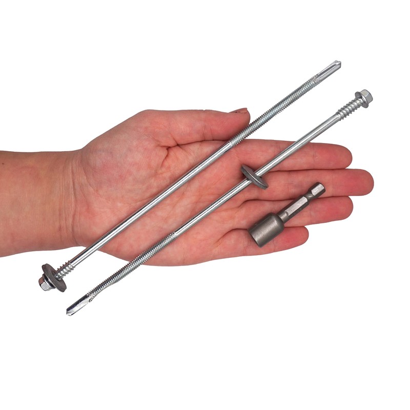 SKIR'CO (Pack of 20) Self Drilling 5.5 x 200mm Zinc