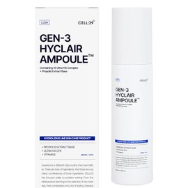 Gen3 Hyclair Serum Ampolla de 3 capas de ácido hialurónico 10 especies Tratamiento del acné hidratante facial diario propóleo y colágeno Fórmula de la
