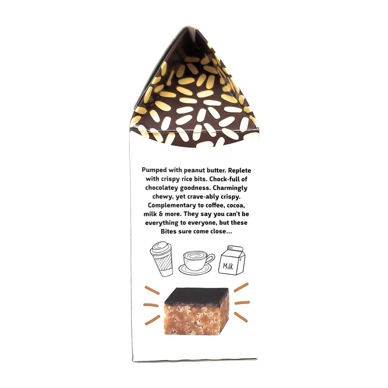Chocolatey Coated Peanut Butter Crispy Rice Bites by Trader Joes