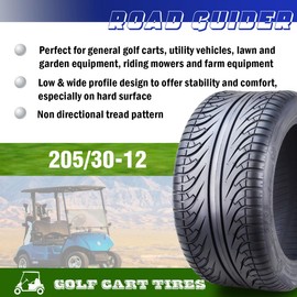 ROADGUIDER 205/30-12 Golf Cart ATV Tires 4 Ply 205/30x12-14043 …