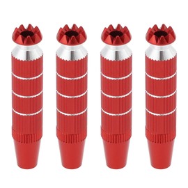 VGOL 2 Sets Aluminium Alloy RC Transmitter Stick Ends M3 Extended Joystick Controller Thumb Rocker Compatible with Futaba Compatible with Spectrum DX8 Red (30 x 8 mm)