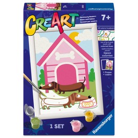Ravensburger - Dachshund CreArt Paint by Numbers Kit | Fun & Easy DIY Art for Kids Age 7+ | Creative Gift Idea for Birthdays & Holidays