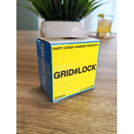 PARTY CRASH GAMES Presents: Grid#Lock - A Simple, Yet Substantial Little Card Game Based On Rummy; Designed for 2-6 Players 8+ Who are Quick Thinking. Presents: Grid#Lock
