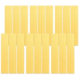 Rustark Brass Strip Assortment Kit Metal Shims Sheet Shim Stock for Crafts (Brass, Assorted Sizes)