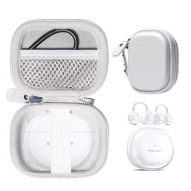 CaseSack Case for King Lucky i121 Clip on Earbuds Open Ear Wireless Bluetooth 5.4 Headphones (White)