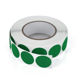 Round Stickers Green 19mm Circle Labels with Color Coding Dot Sticker Waterproof Removable Roll of 1000
