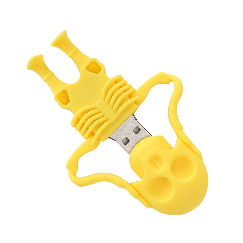 Cartoon U Disk Yellow Skull Appearance High Speed Bulk Storage