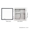 Zulkit Junction Box IP67 Waterproof Electrical Box Hinged Clear Cover