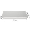 TRIOSK Tin Box with Lid, Metal Tin 16.0 x 12.3