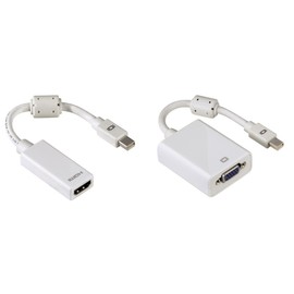 Hama Mini DisplayPort Adaptor Set for HDMI and VGA Double Shielded/White