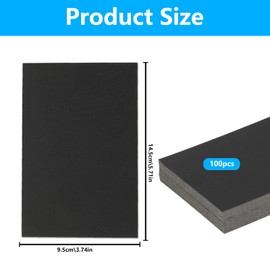 Pack of 100 Black A6 Blank Postcards for DIY Design, 350 g/m² Index Cards, Blank A6 Paper Cards for Labelling, Cardboard Paper, Craft Card for Printing, DIY (148 x 100 mm)