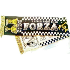 Forza JUVE Italy Soccer Team Souvenir Scarf, Made in Italy