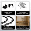 Screwbox Cable Nail Clips, 4 mm 100 Pcs Nail-In Clips,