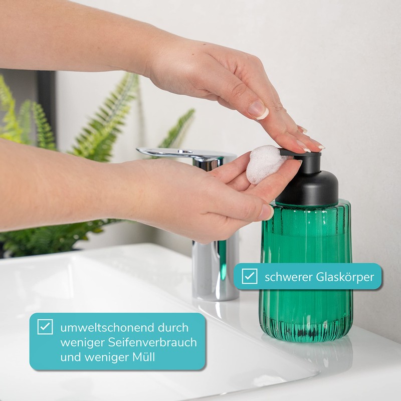 bremermann Soap Dispenser, Foam Soap Dispenser for Soap (green)