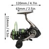 All Metal Fishing Line Wheel 45° Large Chamfer 5.2:1 Spinning