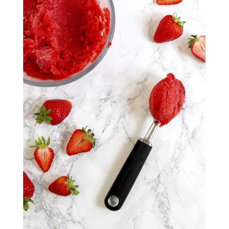 MasterClass Ice Cream Scoop with Soft Grip Handle, Stainless Steel,