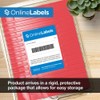 Red Sticker Paper - 8.5 x 11 Full Sheet Label