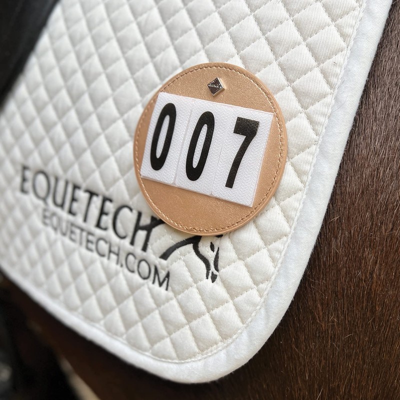 Equetech Luxe Dressage Saddle Cloth Numbers (Pair) 3 colours NEW