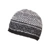 Pachamama Men Wool Beanie Skull Hat Fleece Lined Handknitted Charcoal