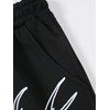 WDIRARA Men's Graphic Printed Stacked Sweatpants Flared Leg Y2K Drawstring