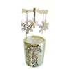 adkinzim Rotary Candle Holders Spinning Tealight Holders Carousel for Tabel