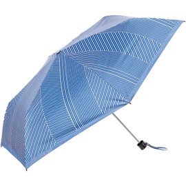 Moonbat Sweet Jasmine Folding Umbrella, Mixed Stripe, Folding Umbrella, Rain Umbrella, Rain Umbrella, Rain & Shine, Simple, Stylish, Cute, Women’s [Wind Resistant, UV Protection, Light Blocking, PU