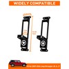 Savadicar 2 Pack Door Hinge Steps, Foldable Metal Foot Pegs