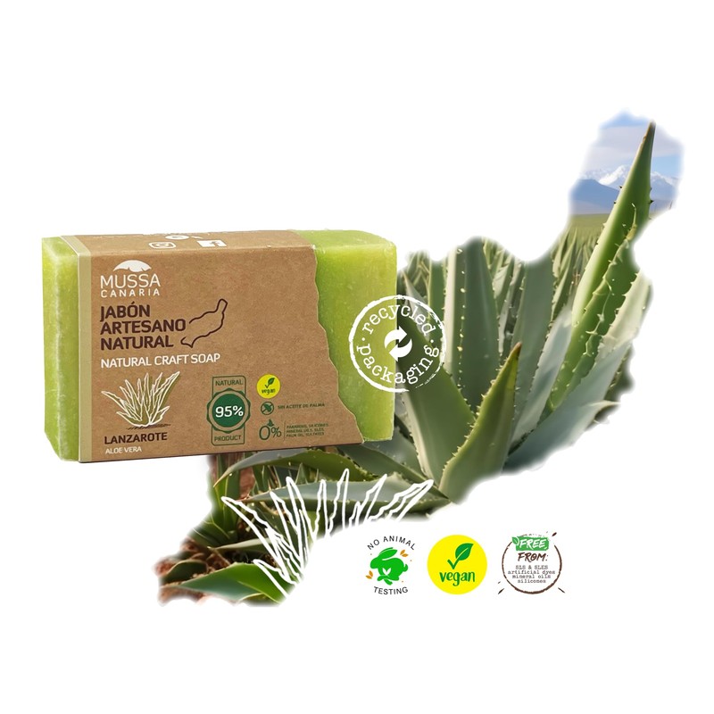 Mussa Canaria Handmade Natural Aloe Vera Soap 100g