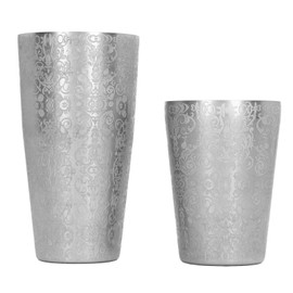 Cocktail Shaker Boston Shaker Set Engraved Design 304 Stainless Steel for Bar Bartender