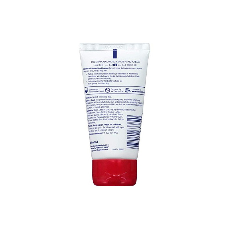 Crema de manos de reparación avanzada Eucerin, 2.7 onzas