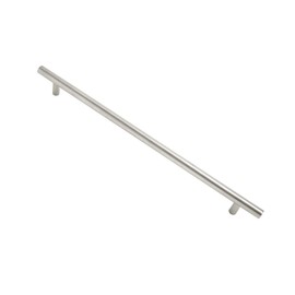 VIBE 12mm Cabinet Pull Handle 655mm (595mm Centre) on Satin Stainless Steel Guardsman (T Bar) Pull Handle on Satin Stainless Steel for Internal Doors