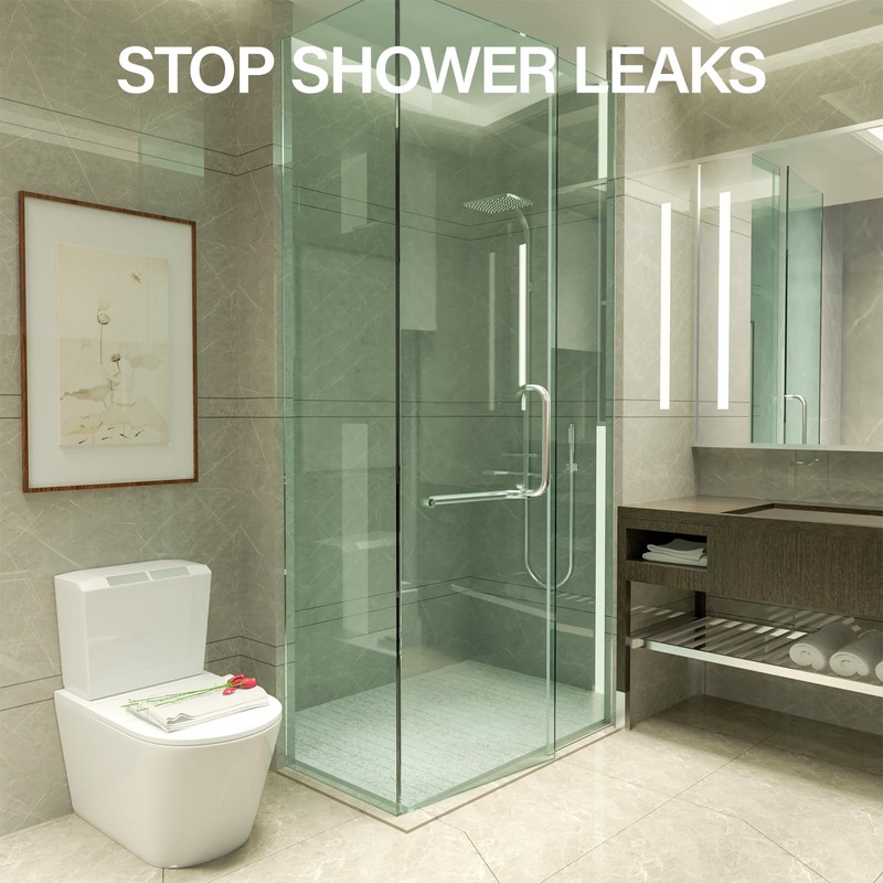 Yecaye 3 Pack 3/8" x 39" Shower Door Bottom Seal,Shower