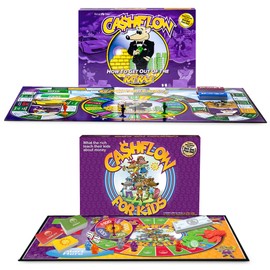 Rich Dad Cashflow How to Get Out of The Rat Race Board Game Set, Adult & Kid Version - Fun and Educational Financial Literacy Learning Games for Boys, Girls, and Family