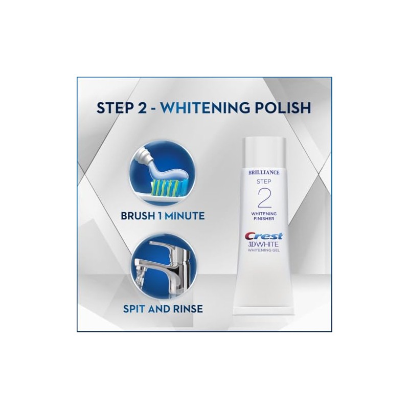 Crest 3D White Brilliance Toothpaste and Whitening Gel System, 4.0oz