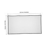 TEHAUX Portable White Projection Screen for Indoor Outdoor Use High