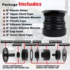 KF04060BK 8-Piece Superior Silicone Cab Mount Bushings Kit for Ford