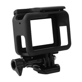 Frame Mount Compatible with GoPro Hero 7/6/5/(2018) Black Case Accessories Action Camera Case Top Open Protective Plastic Frame Mount Protector Housing with Quick Release Bracket