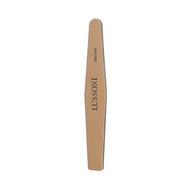 T4B Lussoni Premium Trapezoidal Nail Files, Grit 180/240, for Natural and Hardened Nails (Pack of 25)
