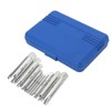 10Pcs Screw Tap Extractor Set Quenched Alloy Steel Broken Screw